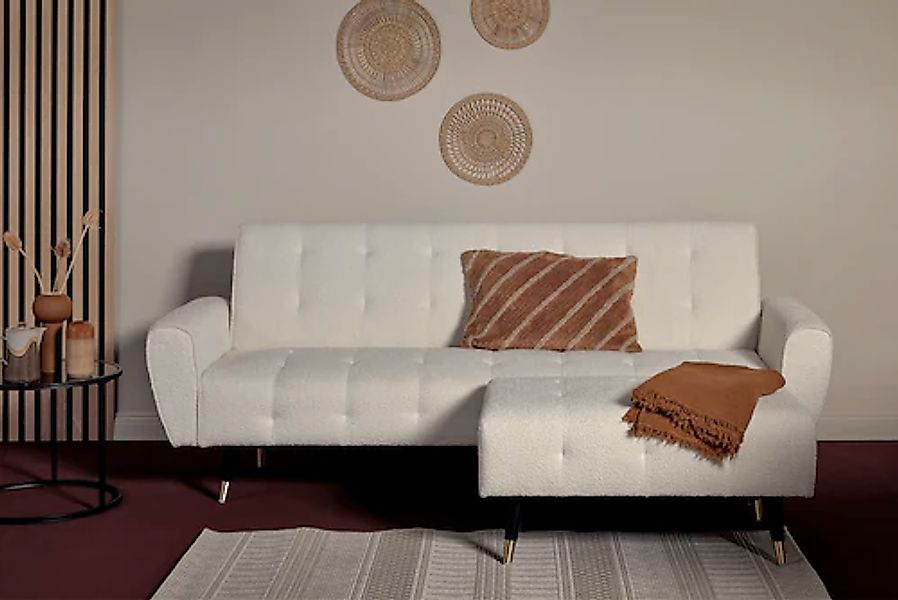 Jahnke 3-Sitzer »CHILLAX DREAM« mit Schlaffunktion, Seitentasche, Hocker fr günstig online kaufen