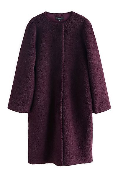 Next Fellimitatmantel Mantel ohne Kragen aus Kunstfell, Kurzgröße (1-tlg) günstig online kaufen