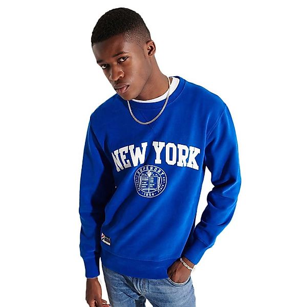 Superdry Code City College Crew Pullover M Mazarine Blue günstig online kaufen