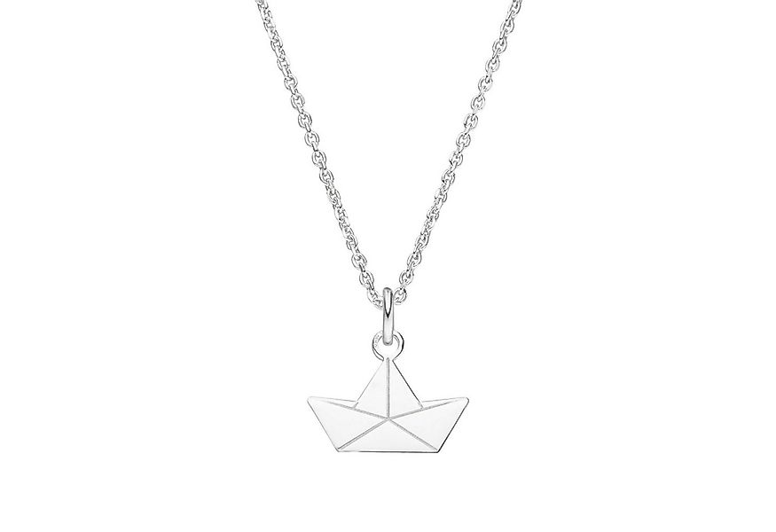 SCHOSCHON Kette mit Anhänger Halskette Papierboot 925 Silber, Papierschiff günstig online kaufen