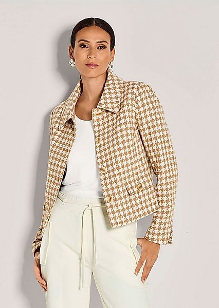 MADELEINE Kurzblazer Leicht gefütterter Hahnentritt-Blazer in verkürzter Fo günstig online kaufen