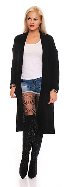 Mississhop Longstrickjacke Damen Lange Strickjacke Cardigan günstig online kaufen