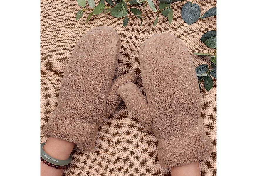 MIRROSI Fleecehandschuhe Damen Handschuhe aus Teddyfell, Warm und Kuschelig günstig online kaufen