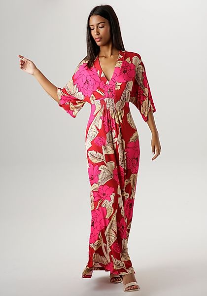 Aniston SELECTED Sommerkleid mit großflächigem Blüten- günstig online kaufen
