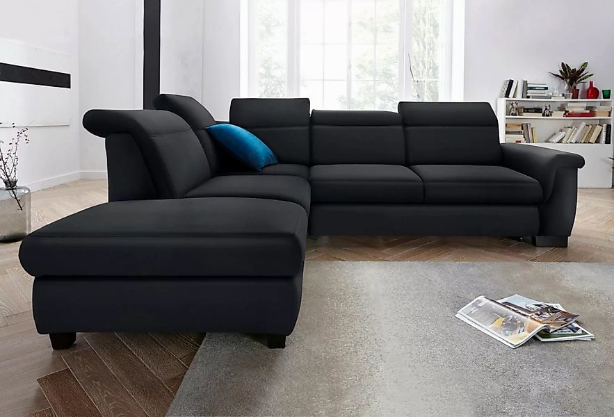 DOMO collection Ecksofa "Sully L-Form", wahlweise mit Bettfunktion und Kopf günstig online kaufen