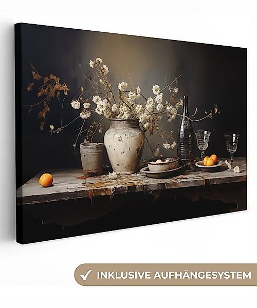 OneMillionCanvasses® Leinwandbild Stilleben - Blumen - Blumenstrauß - Vase günstig online kaufen