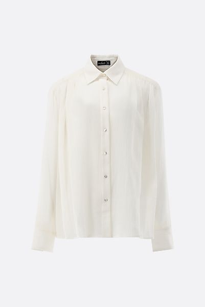 Lockere Hemdbluse mit Crinkle-Effekt günstig online kaufen