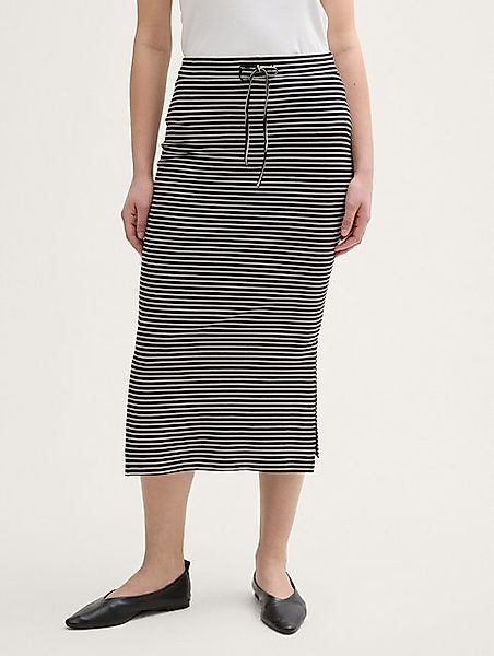 TOM TAILOR Sommerrock Jersey Midi-Rock günstig online kaufen