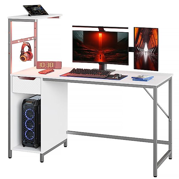 Bestier Computertisch Gaming Tisch mit Schublade, günstig online kaufen