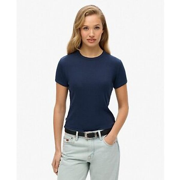 Superdry  T-Shirt T-shirt côtelé à logo femme  Athletic Essentials günstig online kaufen
