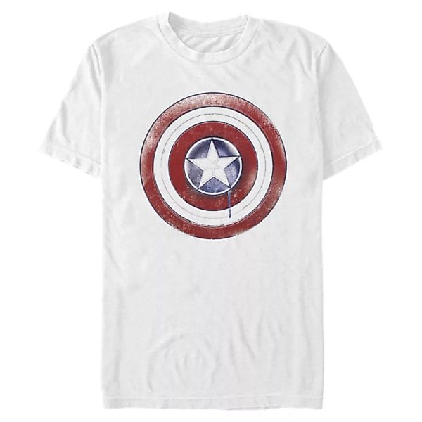 Marvel - The Falcon and the Winter Soldier - Logo Paint Shield - Männer T-S günstig online kaufen