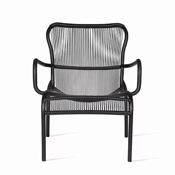 Lounge Sessel Loop Lounge plastikmaterial textil schwarz / Stapelbar / Besp günstig online kaufen