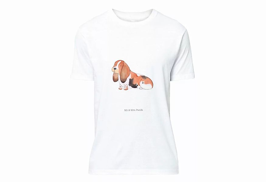 Mr. & Mrs. Panda T-Shirt Hund Basset Hound - Weiß - Geschenk, Shirt, Hundeb günstig online kaufen