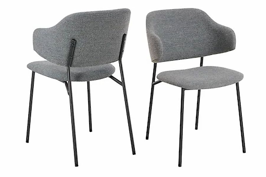 SalesFever Armlehnstuhl, (Set), 2 St., Bouclé, mit Design-Gestell und ausge günstig online kaufen