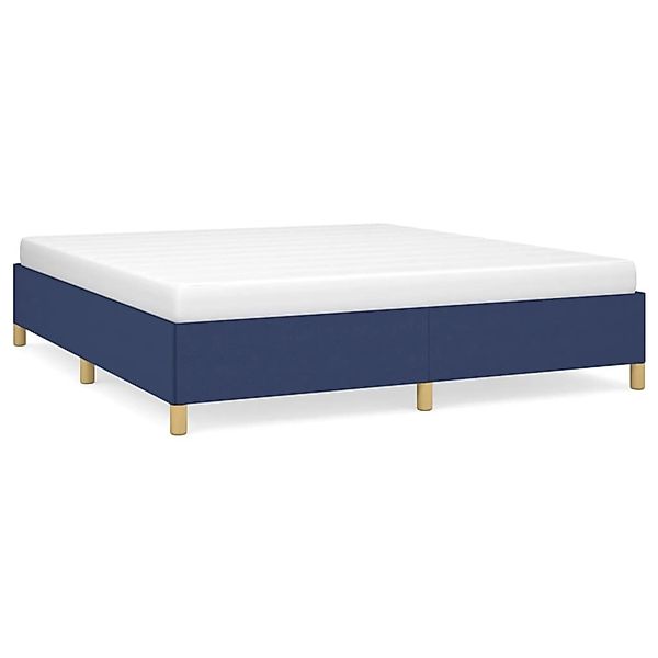 vidaXL Bettgestell Blau 160x200 cm Stoff Modell 31370734 günstig online kaufen