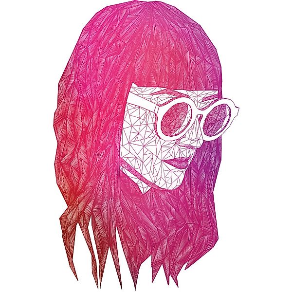 Komar Bild "Grid Pink" Porträts 1 Stk. tlg. Wandbild zur Dekoration - ohne günstig online kaufen