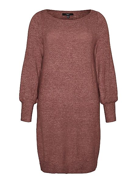 VERO MODA U-boot-ausschnitt Kleid Damen Braun günstig online kaufen