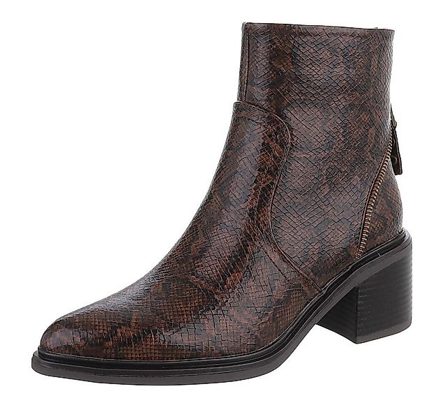 Ital-Design Eleganter Ankle-Stiefel aus strukturiertem Material für Damen W günstig online kaufen