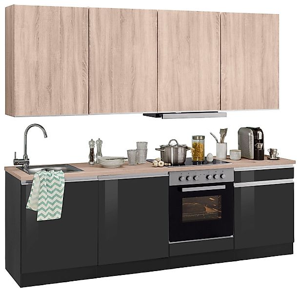 KOCHSTATION Küchenzeile KS-Ohio, mit E-Geräten, Breite 240 cm günstig online kaufen