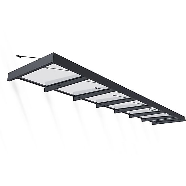 Palram - Canopia Vordach Sophia XL 6,6 m x 1,4 m Grau günstig online kaufen