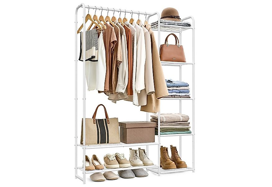 SONGMICS Kleiderständer offener Kleiderschrank, Garderobenständer mit Ablag günstig online kaufen