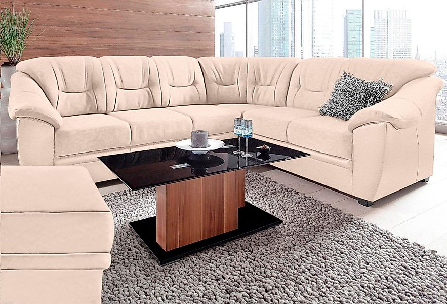 sit&more Ecksofa "Savona L-Form, B: 262 cm", optional Bettfunktion, Federke günstig online kaufen