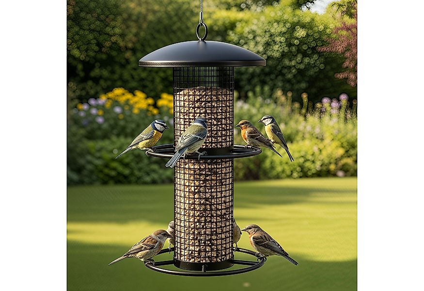 Zooprinz Futterspender Futtersilo Metall für Vögel, Wildvögel, Futterstatio günstig online kaufen