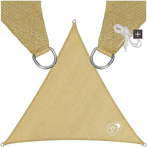 tectake Sonnensegel, (Set, 3,6 x 3,6 günstig online kaufen