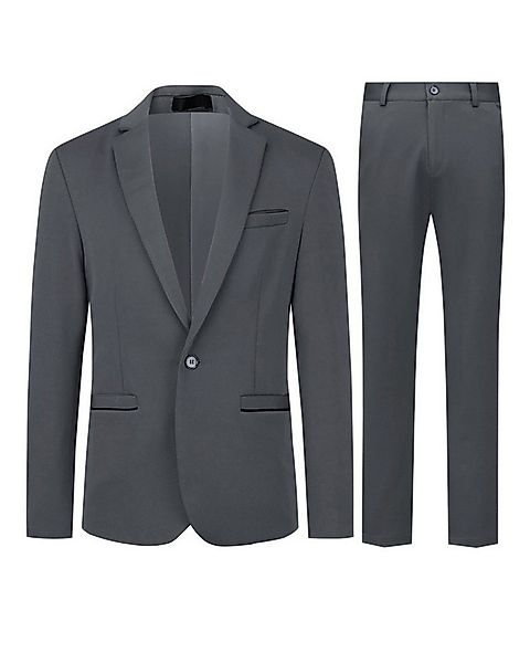 Allthemen Anzug (2 tlg) Slim Fit Hochzeitsanzug mit elastischer Faser günstig online kaufen
