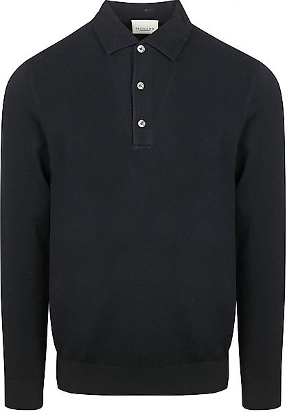 Profuomo Longsleeve Poloshirt Luxury Basic Navy - Größe S günstig online kaufen