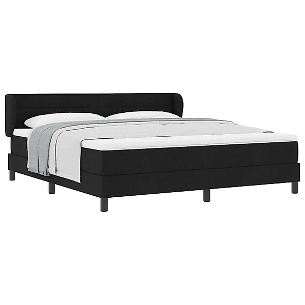 vidaXL Boxspringbett mit Matratze Schwarz 180 x 200 cm Stoff 3339977 günstig online kaufen