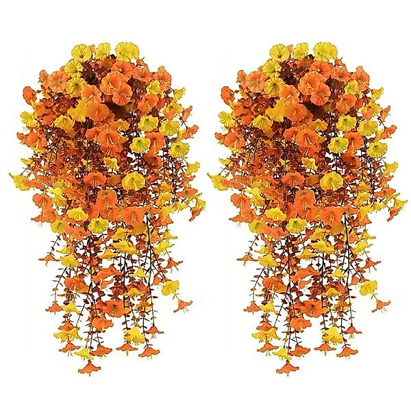 Kunstblumenstrauß 2 Stück Künstlich Hängende Blumen, günstig online kaufen
