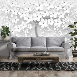 Wallarena Fototapete 3D EFFEKT Blumen Baum günstig online kaufen