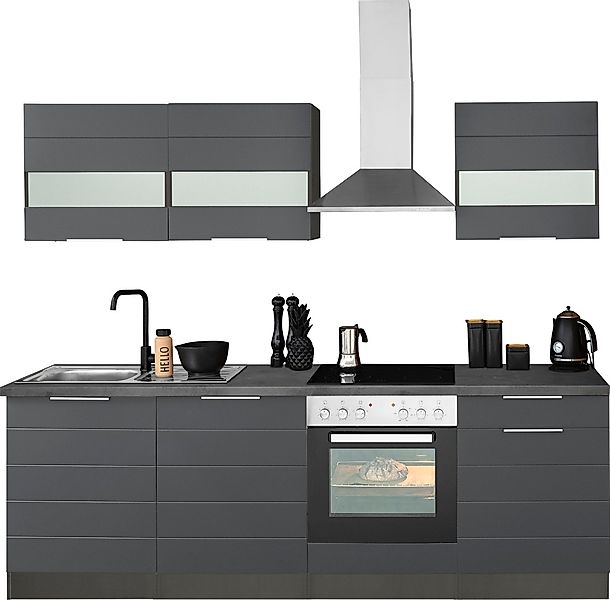 KOCHSTATION Küchenzeile "KS-Luhe" 240 cm breit, wahlweise mit oder ohne E-G günstig online kaufen