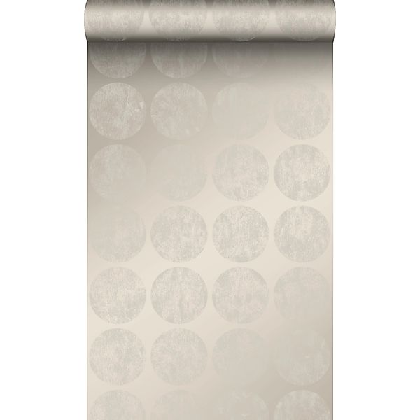 Origin Luxury Wallcoverings Tapete Große Verwitterte Kugeln Silber 53 Cm X günstig online kaufen