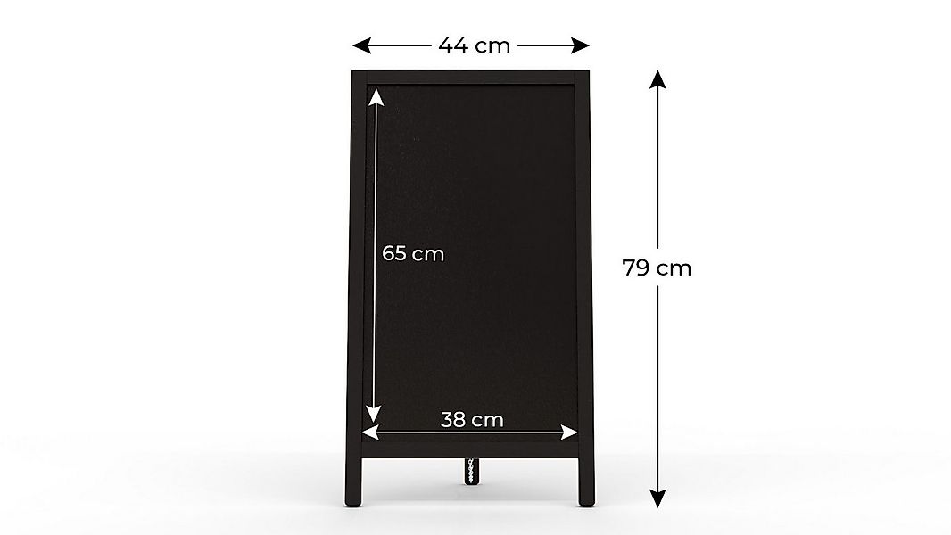 ALLboards Standtafel ALLboards Kundenstopper mit lackiertem Holzrahmen Werb günstig online kaufen