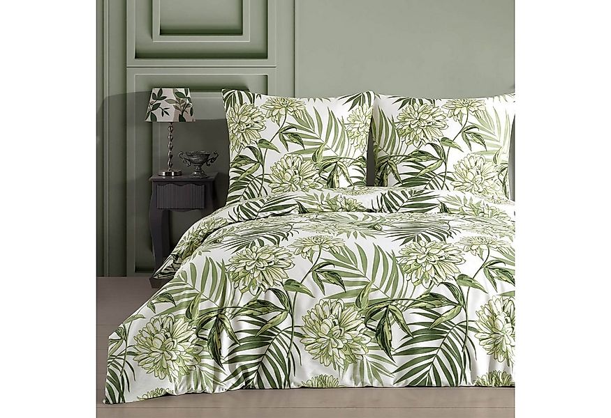 Buymax Bettwäsche Amazing Green, Renforcé: 100% Baumwolle, 3 teilig, 200x20 günstig online kaufen