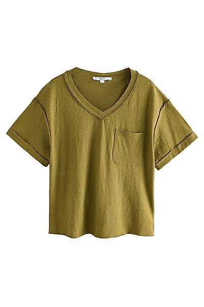 Next V-Shirt Legeres Oversize-T-Shirt mit V-Ausschnitt günstig online kaufen