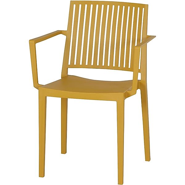 Siena Garden Lane Stapelsessel 56 cm x 57 cm x 80 cm Mustard günstig online kaufen