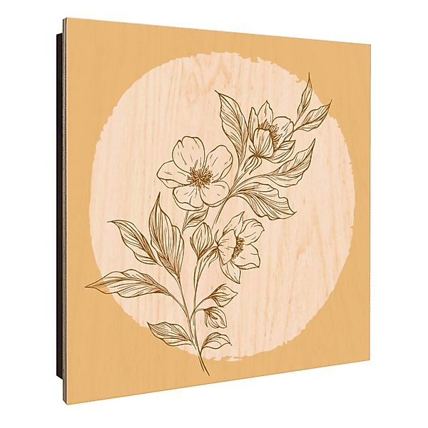 Banjado Schlüsselkasten Holz 30x30cm Schwarz Scharnier Rechts 50 Haken Desi günstig online kaufen