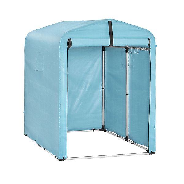 SoBuy Fahrradgarage für 1-2 Fahrräder Geräteschuppen mit UV-Schutz 120x163x günstig online kaufen