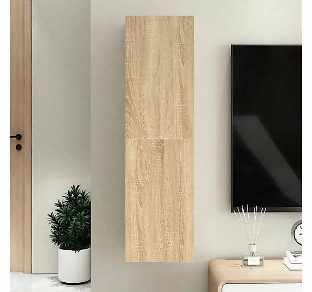 furnicato TV-Schrank Sonoma-Eiche 30,5x30x110 cm Holzwerkstoff günstig online kaufen