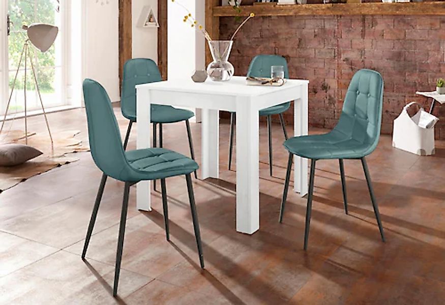 INOSIGN Essgruppe Set, 5 Stk. tlg. mit Esstisch 80 cm breit günstig online kaufen