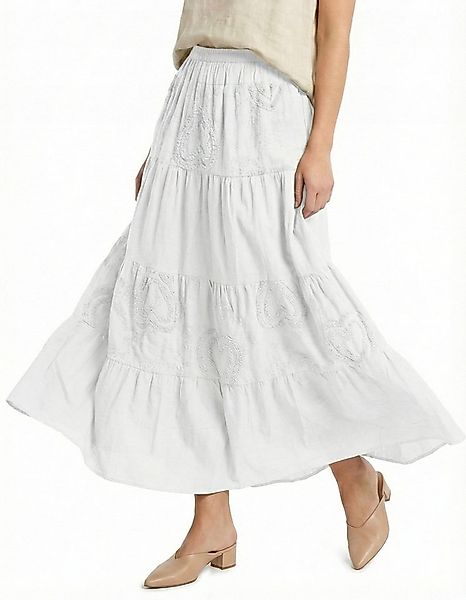 dy_mode Maxirock Damen Maxirock Unifarben A-Linien Sommerrock Boho-StyleStu günstig online kaufen