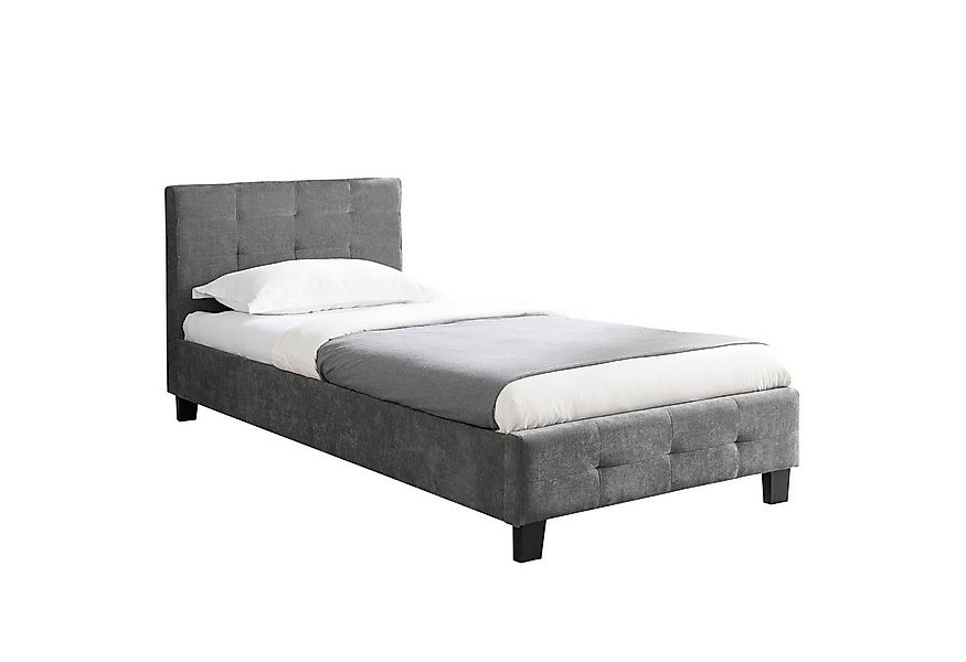 CARO-Möbel Polsterbett GIAVENO, Polsterbett Einzelbett Bettgestell Designbe günstig online kaufen