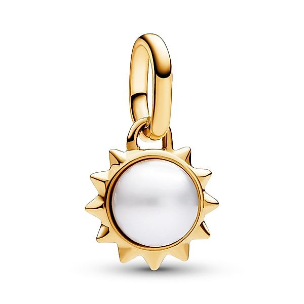Pandora Kettenanhänger Sonne mit Perle Goldfarben günstig online kaufen