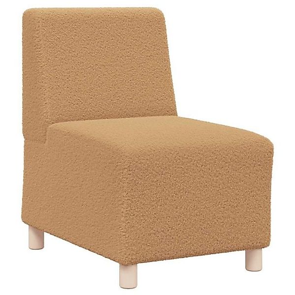 vidaXL Sofa Sessel Beige 55 cm Stoff in Lammwolloptik günstig online kaufen