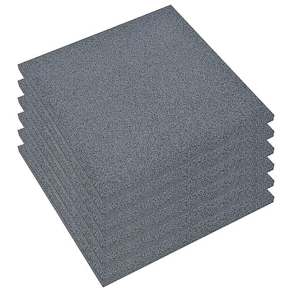vidaXL Teppichboden Fallschutzmatten 6 Stk. Gummi günstig online kaufen