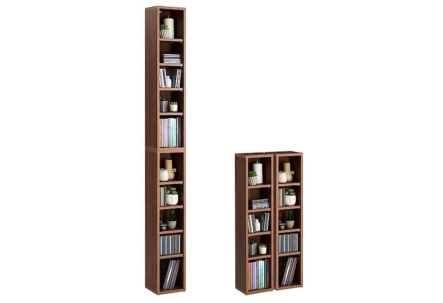 CARO-Möbel CD-Regal CHART, Medienregal aus 2 Modulen, Medien Aufbewahrung b günstig online kaufen