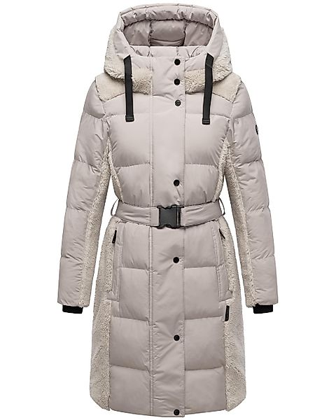 Navahoo Wintermantel "Funkelteddy 14", warmer Mantel mit Teddyplüsch-Akzent günstig online kaufen
